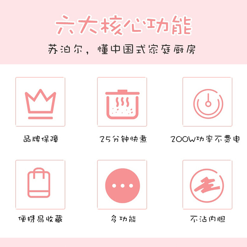 苏泊尔(SUPOR)小型电饭煲煮饭锅学生宿舍多功能迷你1.2L小饭煲 1-2-3人不粘内胆电饭锅 SF12FB627
