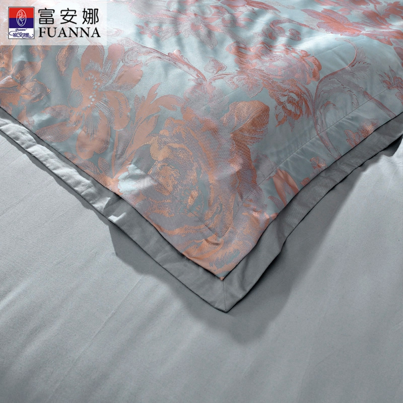 富安娜(FUANNA)家纺 婚庆床品双人床套件大提花四件套 秋日诗语