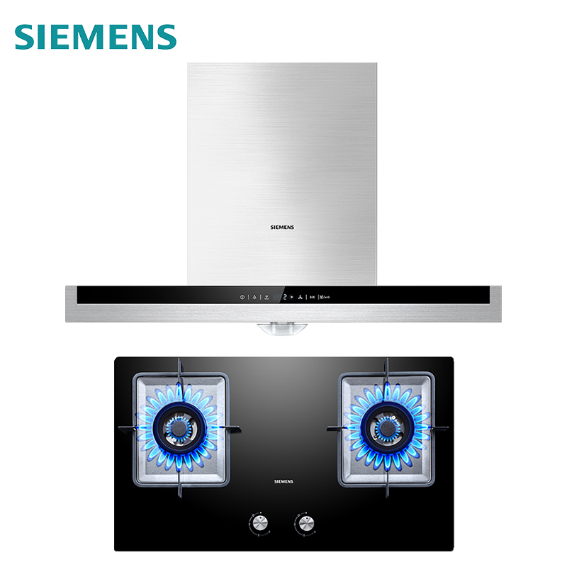 西门子(SIEMENS)欧式抽油烟机烟灶套餐45SA+73F自清洁 18立方 天然气高清大图