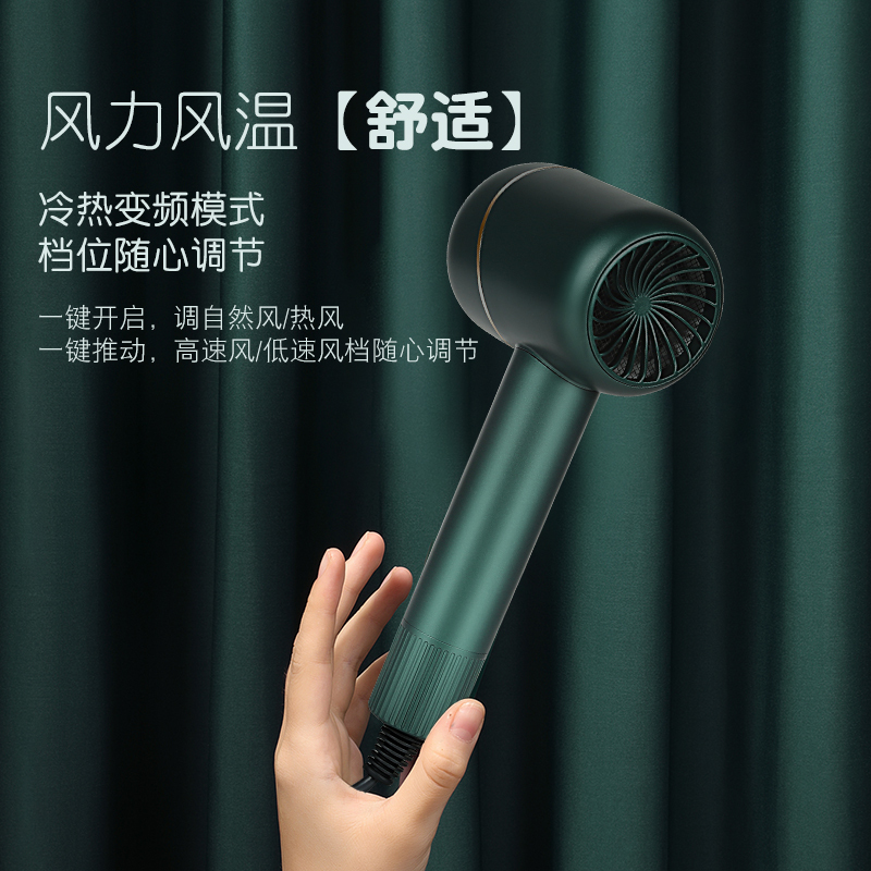 金稻负离子护发吹风机大功率家用电吹风筒宿舍学生静音速干不伤发魅紫色
