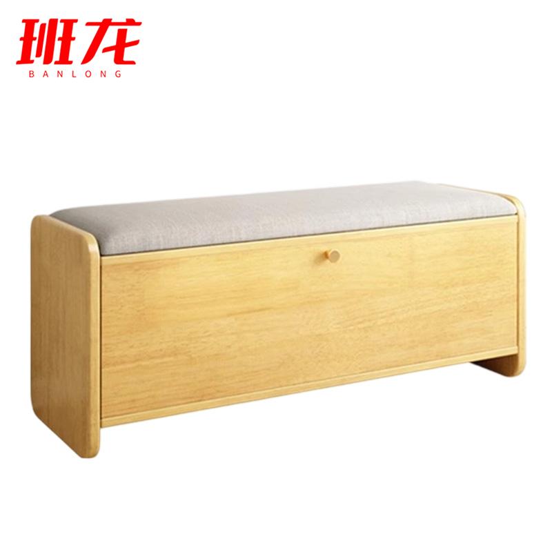 班龙软包鞋凳80*30*46cm个高清大图