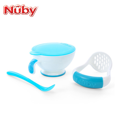 努比(Nuby) 辅食PP研磨碗 白色5435 白色 适用年龄:6个月以上(可微波/蒸汽)
