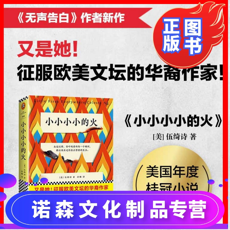 诺森正版小小小小的火伍绮诗著作新书无声的告白遍地小火苗青春小说岛