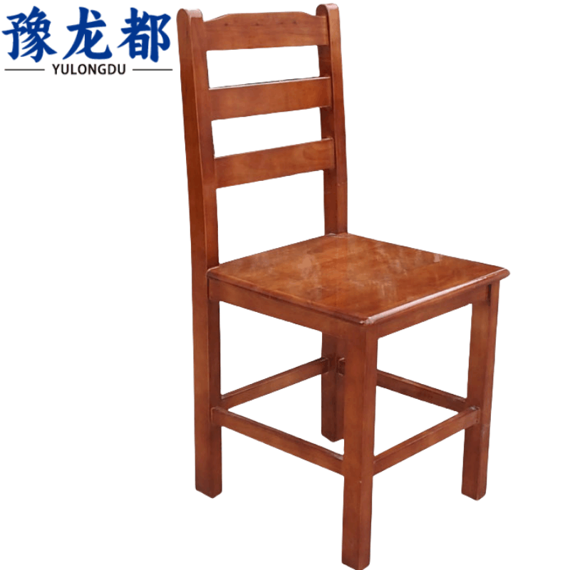 豫龙都餐椅 实 木 把图片