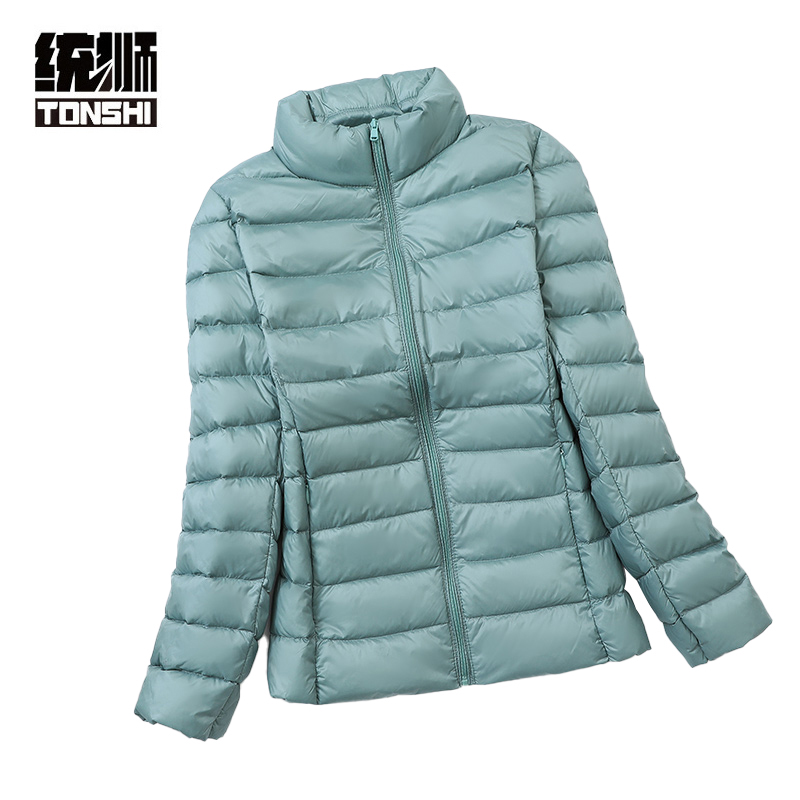 统狮女款轻薄羽绒服C55 件高清大图