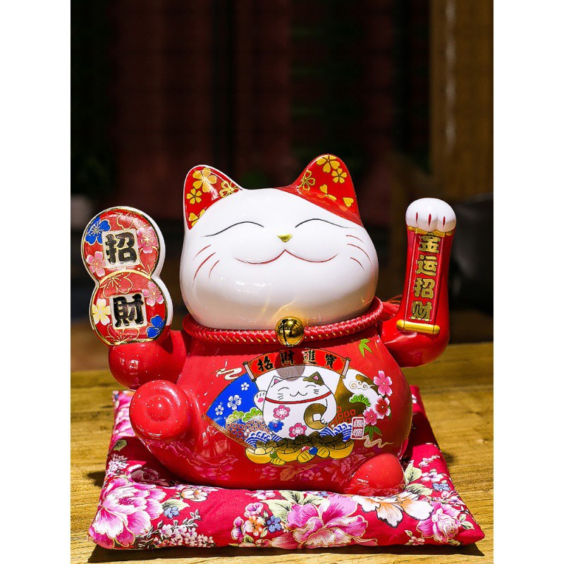猫摆件 开业礼品大号发财猫店铺家居电动摇手自动招手 三维工匠 生意兴隆猫高清大图