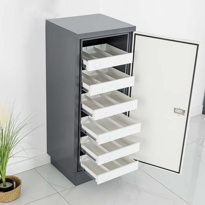 合祥源 防磁柜六抽 含机械密码锁 525*480*1300mm QX-WJG89 组高清大图