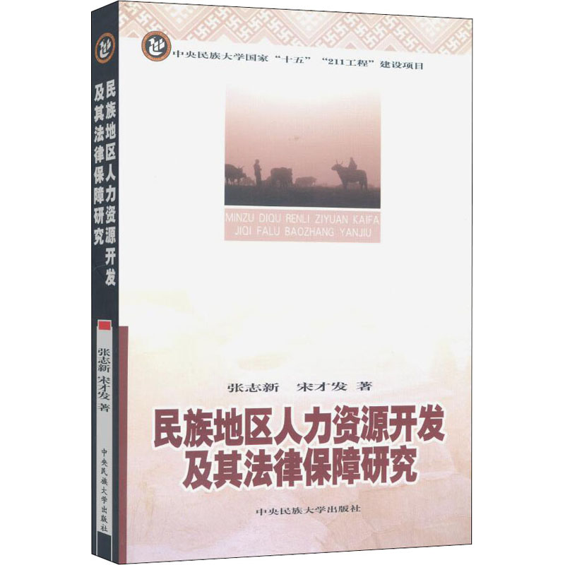 民族地区人力资源开发及其法律保障研究高清大图