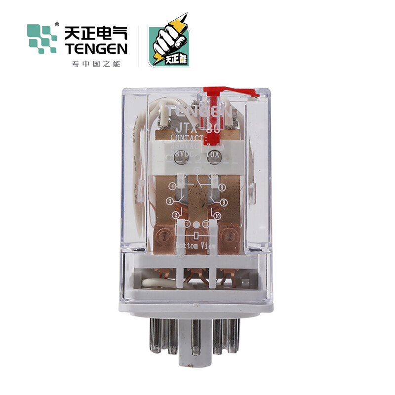 天正电气 JTX 小型 3C/O 不带灯 10A 380VAC 03050030025 中间继电器
