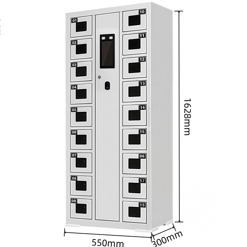 鑫木樽充电柜十八门台高清大图