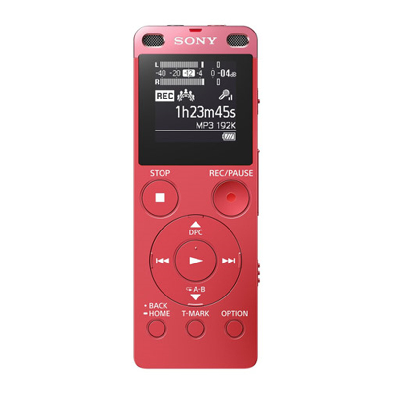 SONY/索尼 ICD-UX560F(粉色)4GB 专业高清降噪学生上课会议长待机商务取证内录可扩展64g声控录音笔