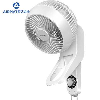 艾美特(Airmate)壁扇壁挂式循环扇家用360摇头学生宿舍餐厅客厅电风扇FW18-X1 白色