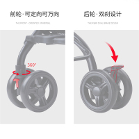 呵宝(HOPE)婴儿车推车超轻便可折叠宝宝车可上飞机可坐可躺儿童手推车带拉杆轻质5.9Kg天际款