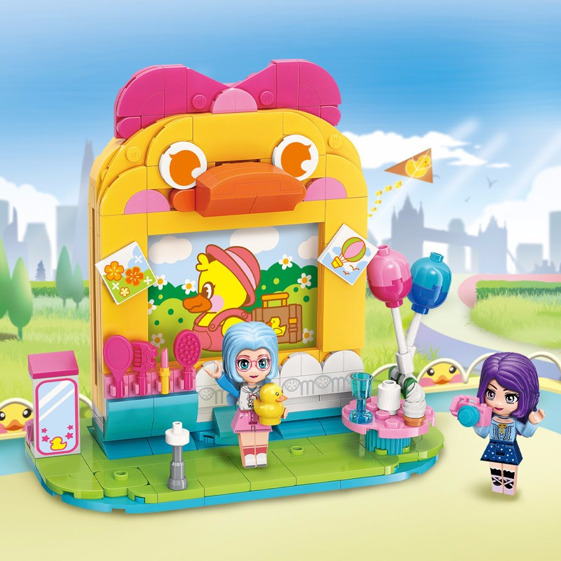 儿童积木玩具兼容乐高拼装玩具女孩过家家礼物女孩系列好时光相框