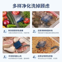 摩飞(Morphyrichards)食材净化器 果蔬清洗机蔬菜水果去农残净化机器 杀菌烘干洗菜消毒神器MR2061椰奶白