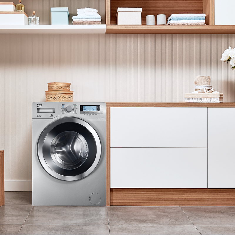 倍科(beko) WMY 81441 PTLS 8公斤 洗衣机 全自动变频滚筒洗衣机 大容量 欧洲原装进口(银色)
