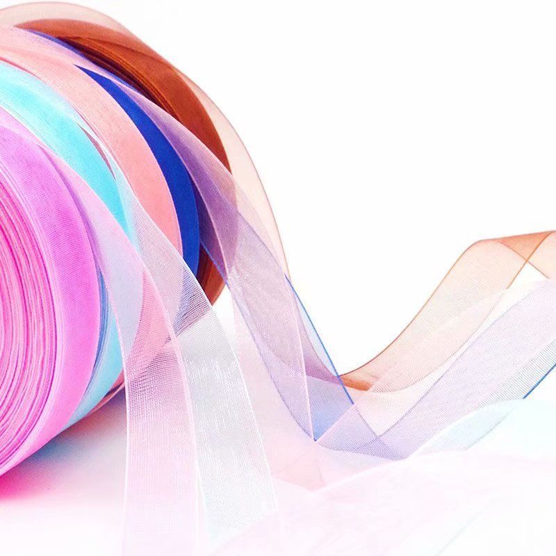 手工diy夏季雪纺纱丝带线手工编织钩织太阳帽子线勾帽子线材料包浅