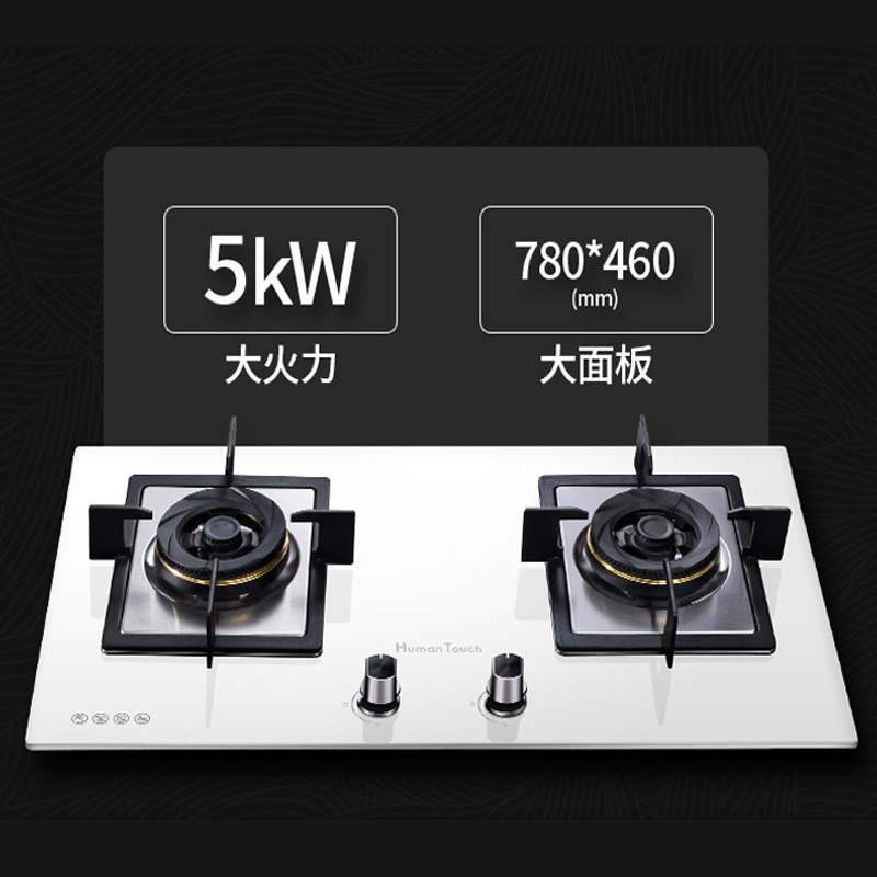 HUMANTOUCH（慧曼）燃气灶家用嵌入式双灶天然气大火力煤气灶 抽油烟机燃气灶套餐套装组合