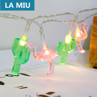 苏宁放心购LA MIU家装火烈鸟灯串LED彩灯闪灯串灯ins少女心房间布置卧室宿舍网红装饰灯火烈鸟款4米40灯【电池款】