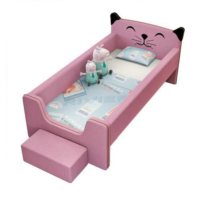 逐鹿中原实木床带护栏加框加宽小床hy634拼接床延边床卡通床