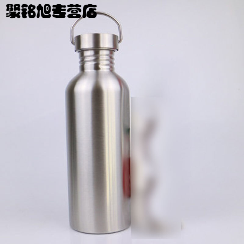 单层不锈钢运动水壶大容量冷水杯户外军迷水壶便携简约水杯