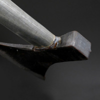 [规格:30*8单位:cm 10把装]斧头 大号人工锻打斧子 火镀铁管铁柄劈砖劈柴伐木野营多用斧 高硬度坚固铁把斧
