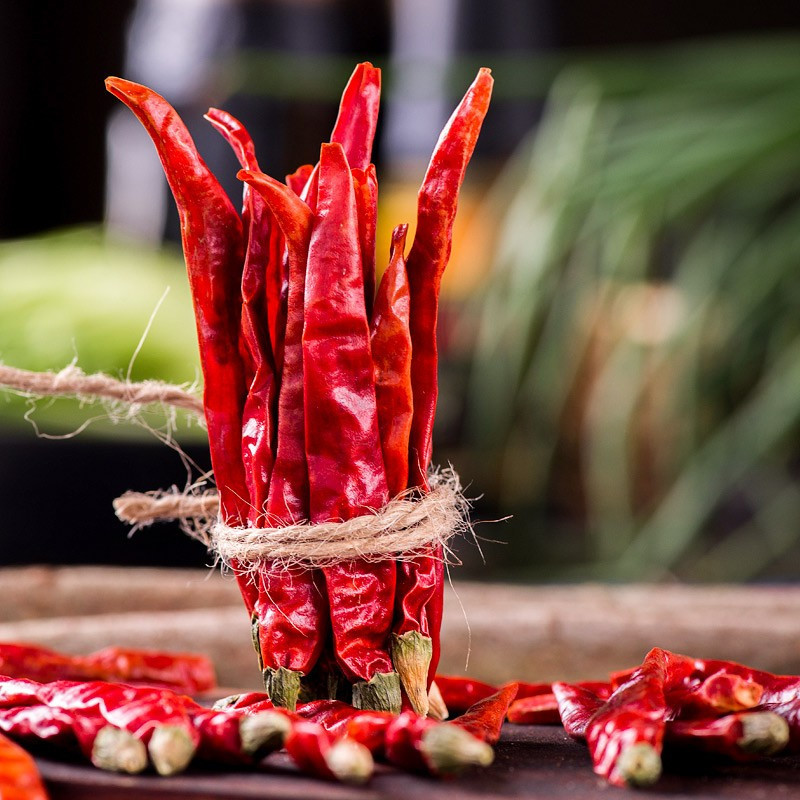 汇尔康hr魔鬼辣椒250克半斤装干辣椒可磨辣椒粉面切辣椒段烧烤龙虾