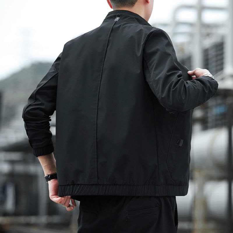 NEW LAKE男装夹克2020秋季新款韩版潮流秋装上衣男士休闲外套冬季棒球服男夹克图片