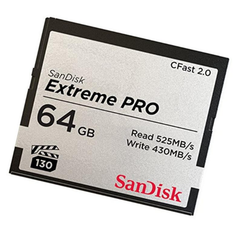 闪迪(SanDisk)64GB CFast 卡 读525MB/s相机摄像机存储卡