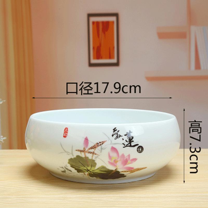 简约家居茶洗陶瓷青花瓷笔洗茶碗功夫茶具洗壶碗茶杯水仙花盆养殖茶道配件家居用品