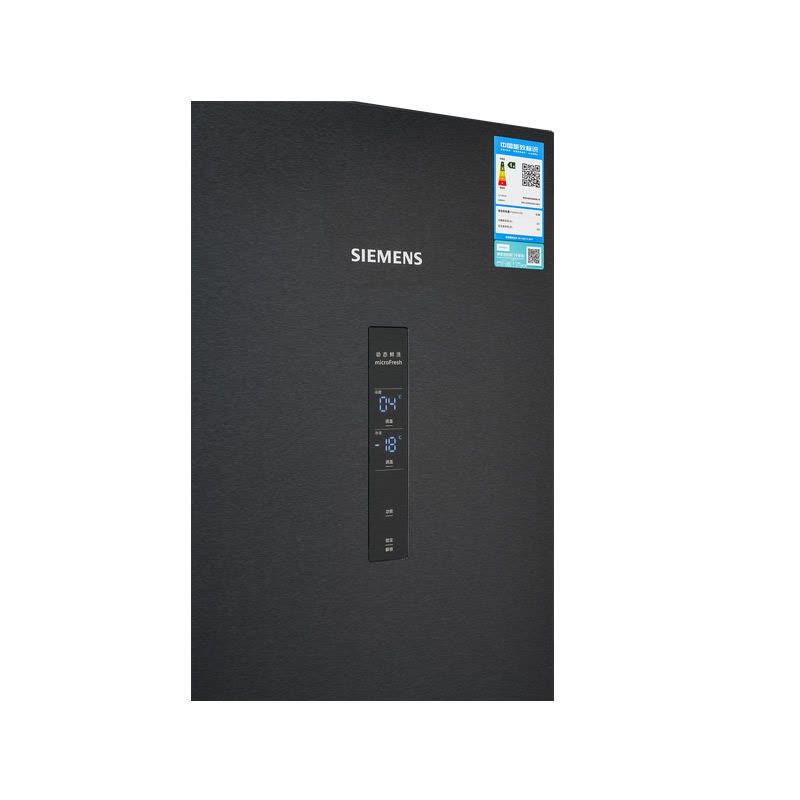 西门子(SIEMENS)十字对开门冰箱550L抗菌净味变频无霜双开门一级能效KC82E1249C 黑色550升十字对开门图片