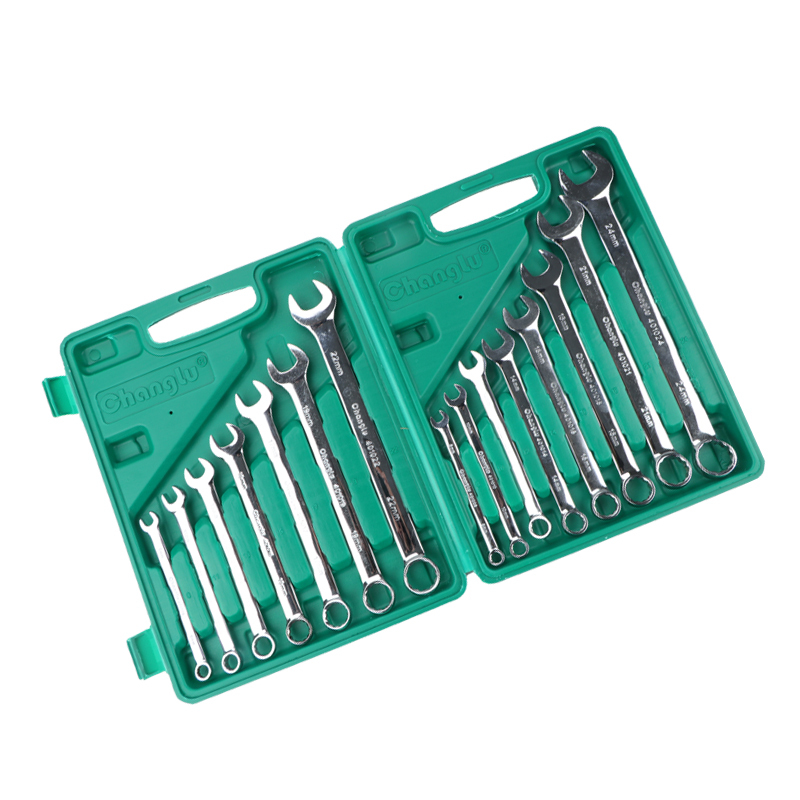 长鹿 镜面高档两用扳手组套 15PCS 套高清大图