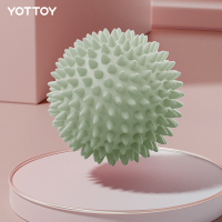 YOTTOY筋膜球按摩球足底腰脚底背部肌肉放松肩颈膜花生球瑜伽健身足弓球 小刺猬筋膜球 AM23Q01 绿色 7cm