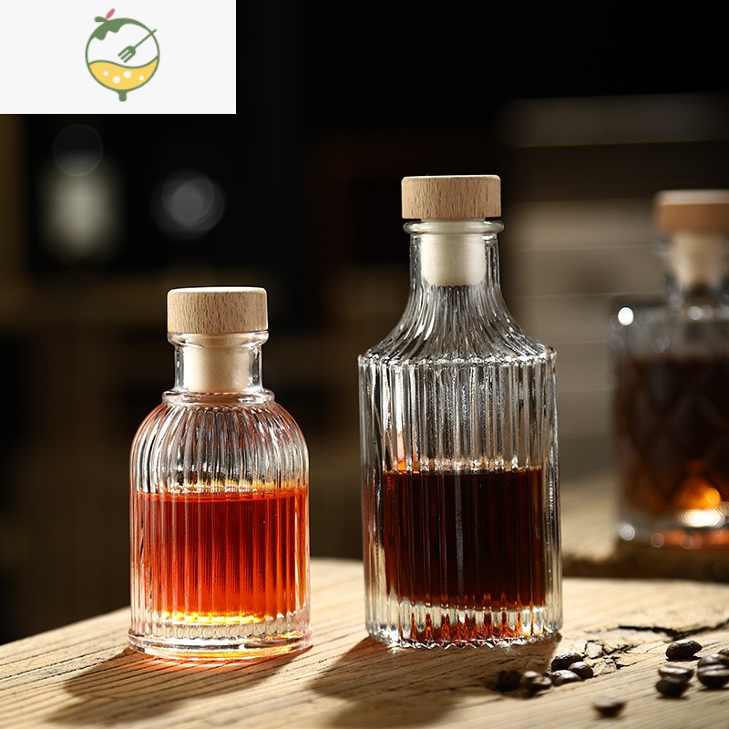 玻璃瓶饮料密封罐小酒瓶果酒分装空瓶子容器 100ml罗马柱-空瓶酒具