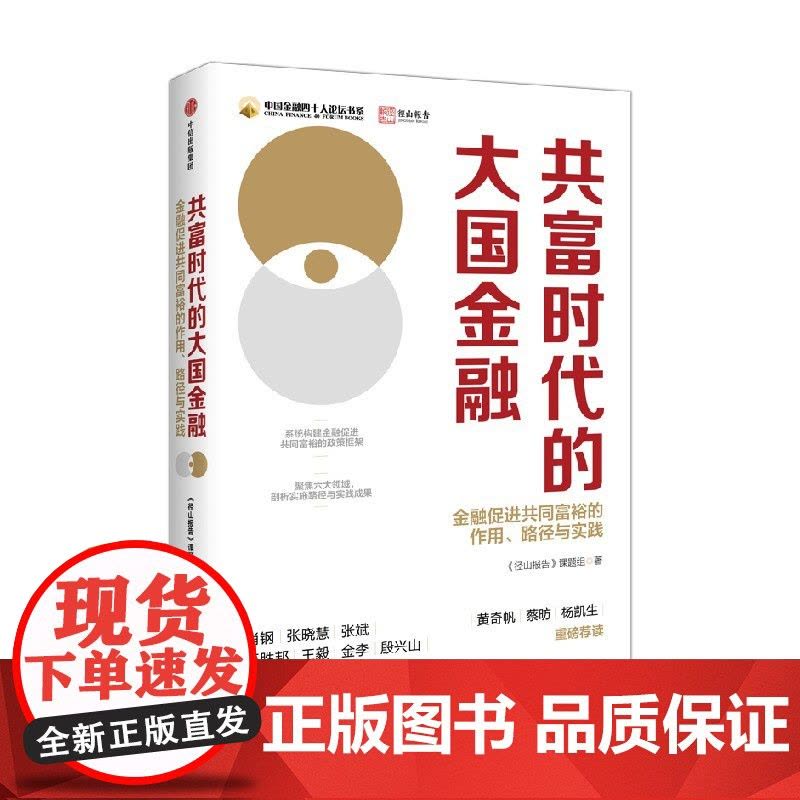 共富时代的大国金融 金融促进共同富裕的作用 路径与实践 径山报告课题组著 中信正版图片