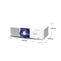 爱普生(EPSON)CB-L510U高清激光工程投影仪(钻石幕布120寸 定制吊架 线材)