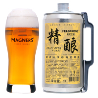 精酿原浆小麦白啤德国啤酒厂监制岩石王冠精酿啤酒2L*1瓶装