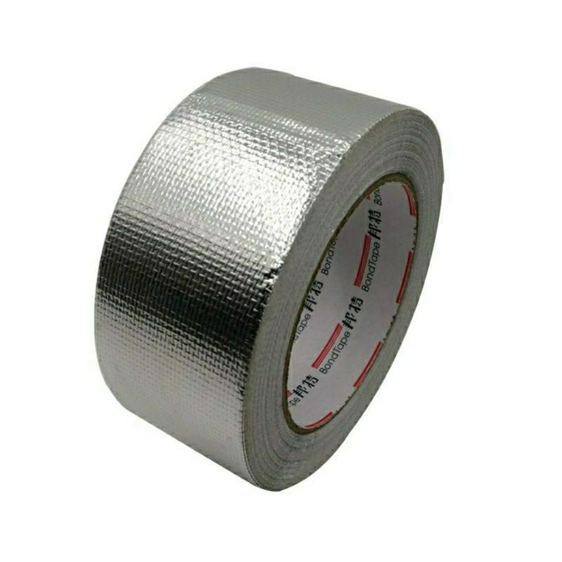 加厚邦特玻纤布阻燃铝箔胶带邦特纤维布耐高温管道保温胶带 5厘米宽23