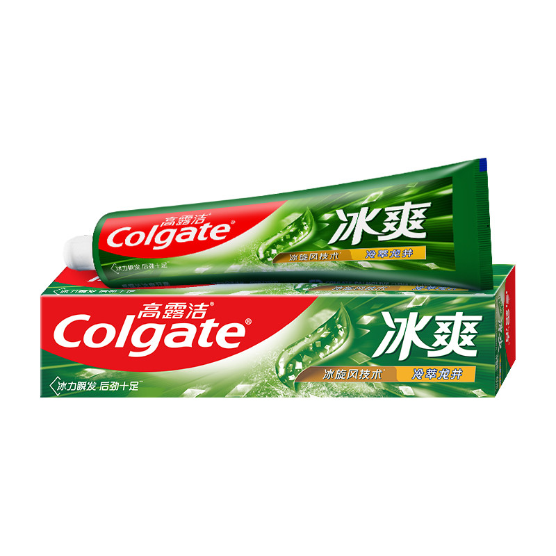 高露洁colgate牙膏冰爽冷萃龙井180g