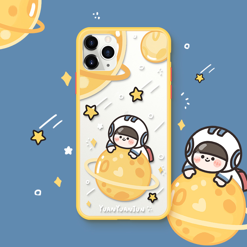 卡绮 圆圆君遨游太空苹果11手机壳iPhone12透明promax软x硅胶