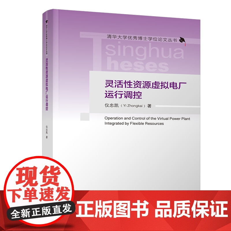[正版新书]灵活性资源虚拟电厂运行调控 仪忠凯 清华大学出版社 灵活性资源,虚拟电厂,电力市场高清大图