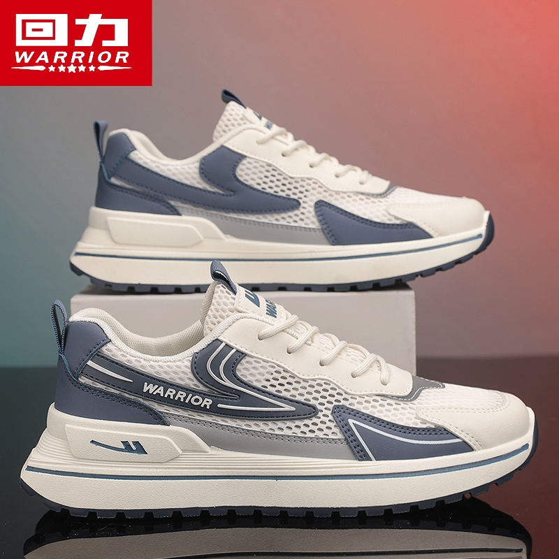 回力warrior男鞋子夏款男士休闲跑步运动鞋男款夏季透气小白阿甘老爹