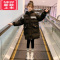 可莉允女童棉服2022新款冬装韩版洋气儿童羽绒棉衣女孩冬季长款炸街棉袄