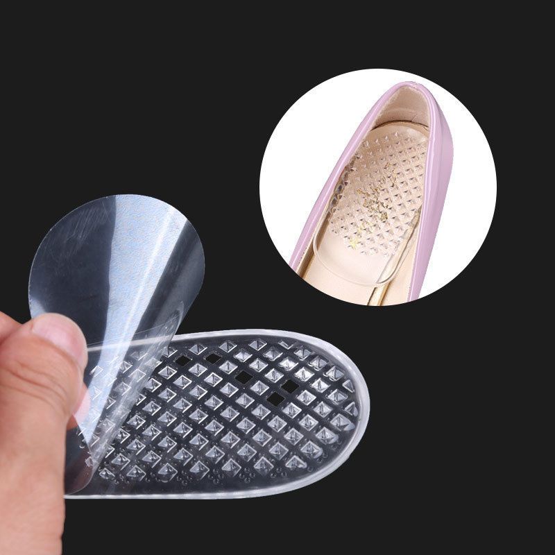 美足立体硅胶后跟垫女减震中空足跟软垫高跟鞋隐形防磨后跟疼护脚跟垫