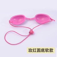 龙云天盾激光脱毛仪防罩眼镜OPT遮红蓝光美容院排灯洗眉嫩肤E光谱护目 红色圆底眼罩(1个)