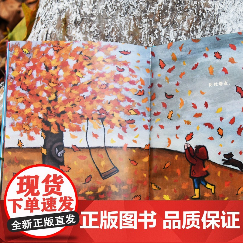在秋天精装绘本大师凯文汉克斯为孩子们创作的秋之歌语言简单隽永色彩丰富绚丽引导孩子认知感受秋天3-4-5-6岁正版童书高清大图