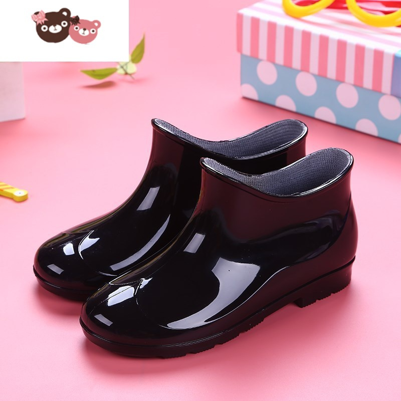绿彩虹光儿童宝宝小孩小学生大童雨鞋雨靴防水鞋胶鞋男童女童公主可爱