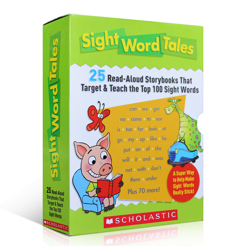 [正版]英文原版绘本 Sight Word Tales 常见词高频关键词故事25册盒装+1册家庭老师指导手册入门图书 s高清大图