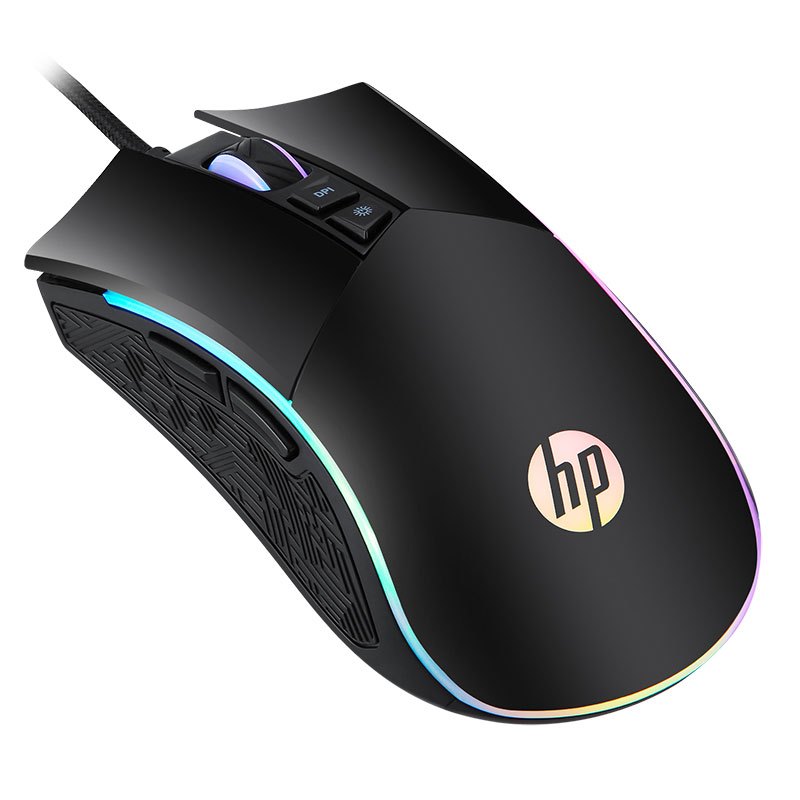 惠普/HP M220有线鼠标 游戏办公通用炫酷鼠标 赛博朋克 轻音鼠标