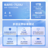 [国补]惠普HP笔记本电脑星Book15[15-fc0458AU]15.6英寸窄边框轻薄本办公本家用本商用本R5-7520U/16G/1T 银